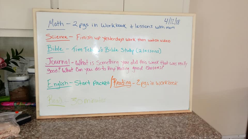 Example of a homeschool day